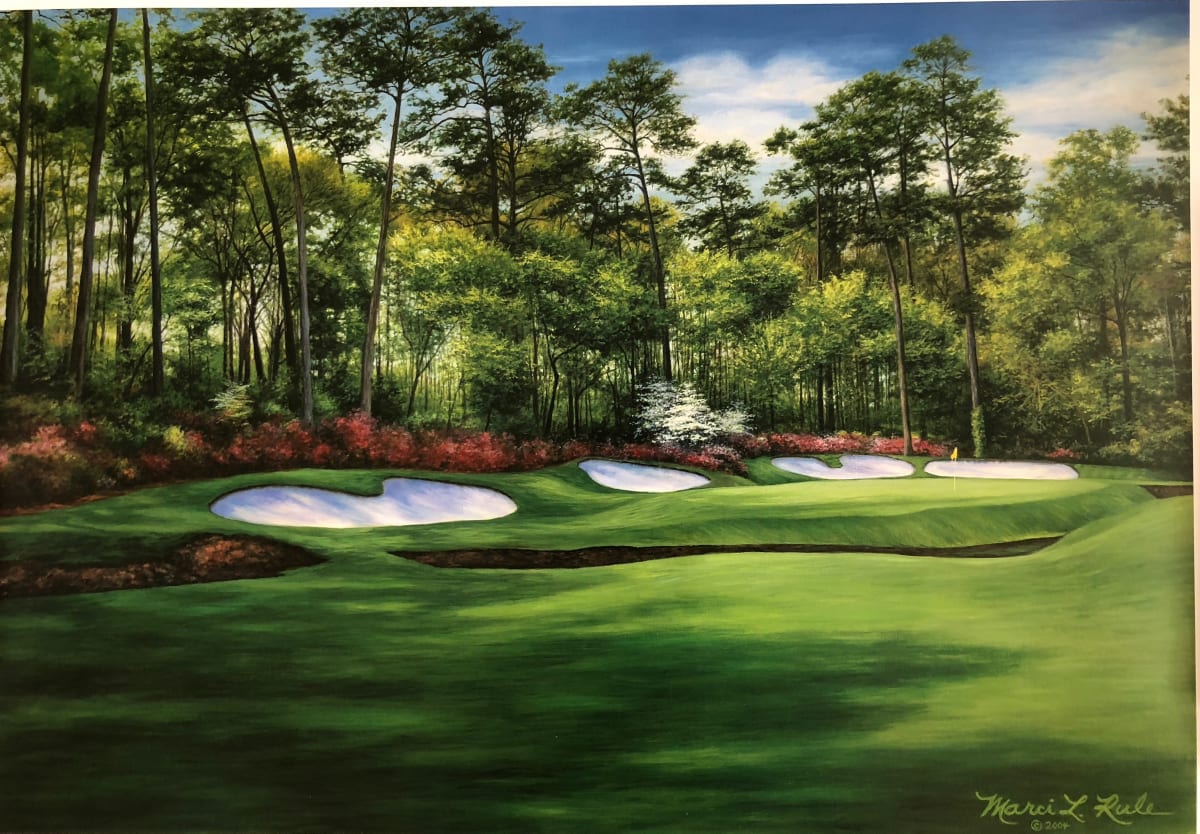 Azalea #13, Augusta National - canvas giclee by Marci Rule 