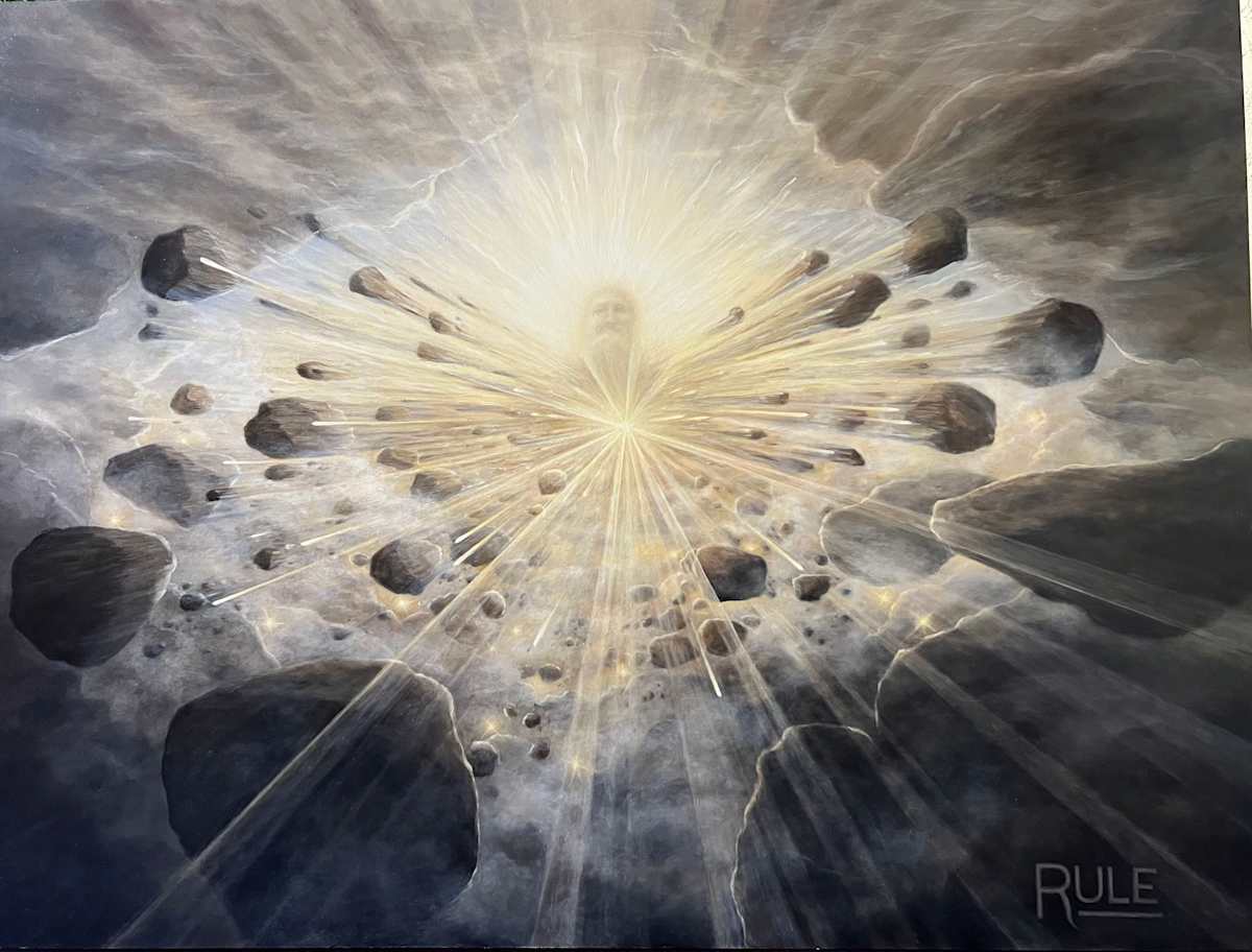 "Believe..."  God image by Marci Rule  Image: "Believe...I Am"  Oil painting and giclee reproductions of an image of God inspired from a dream.