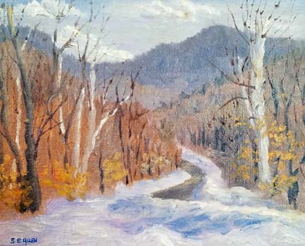 Winter View from 4th Iron by Sharon Allen 