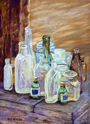 Old Bottles by Sharon Allen 
