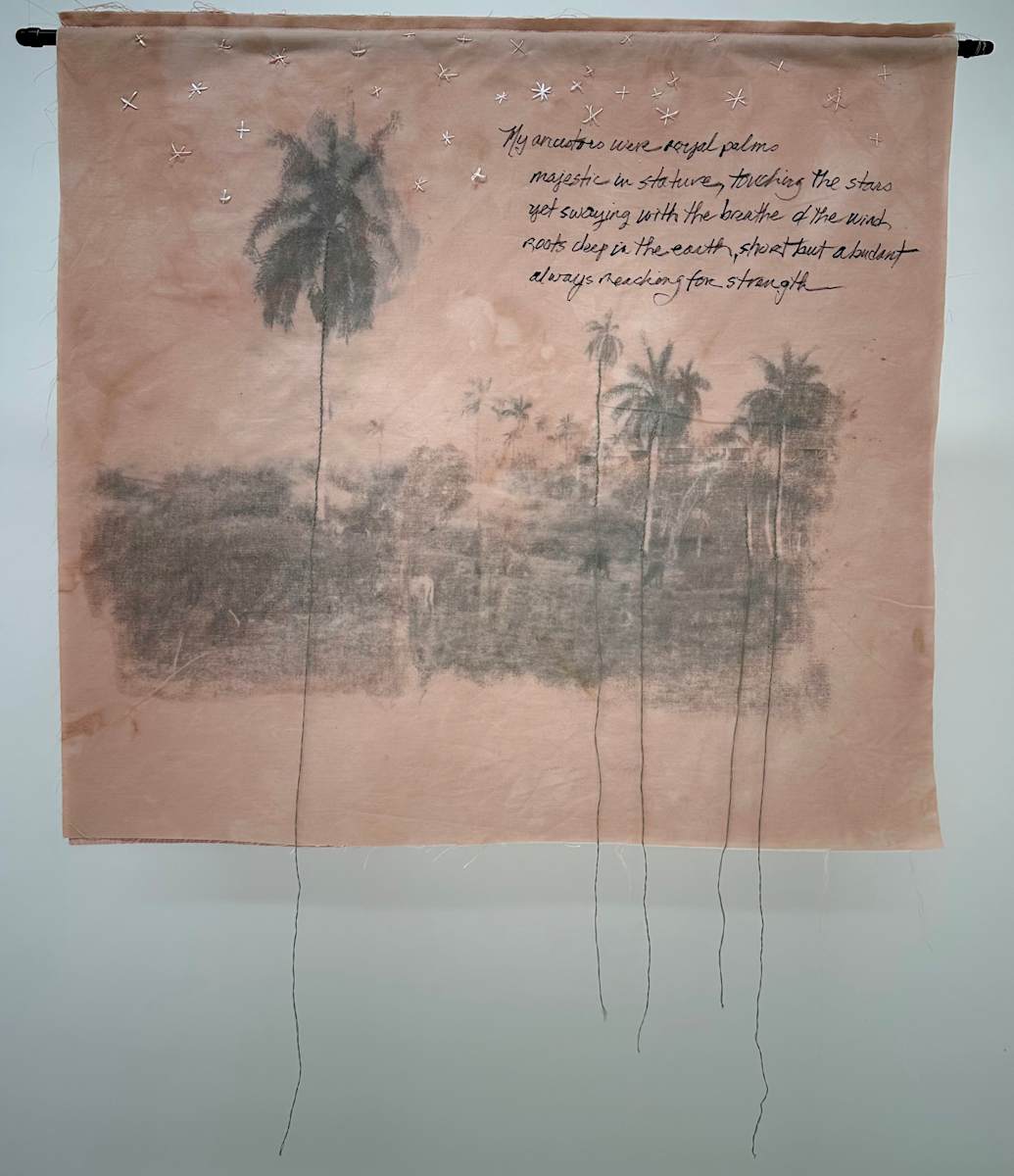 I am #2 by Marilyn Valiente  Image: artist organically dyed fabric with image transfer, artist photograph 