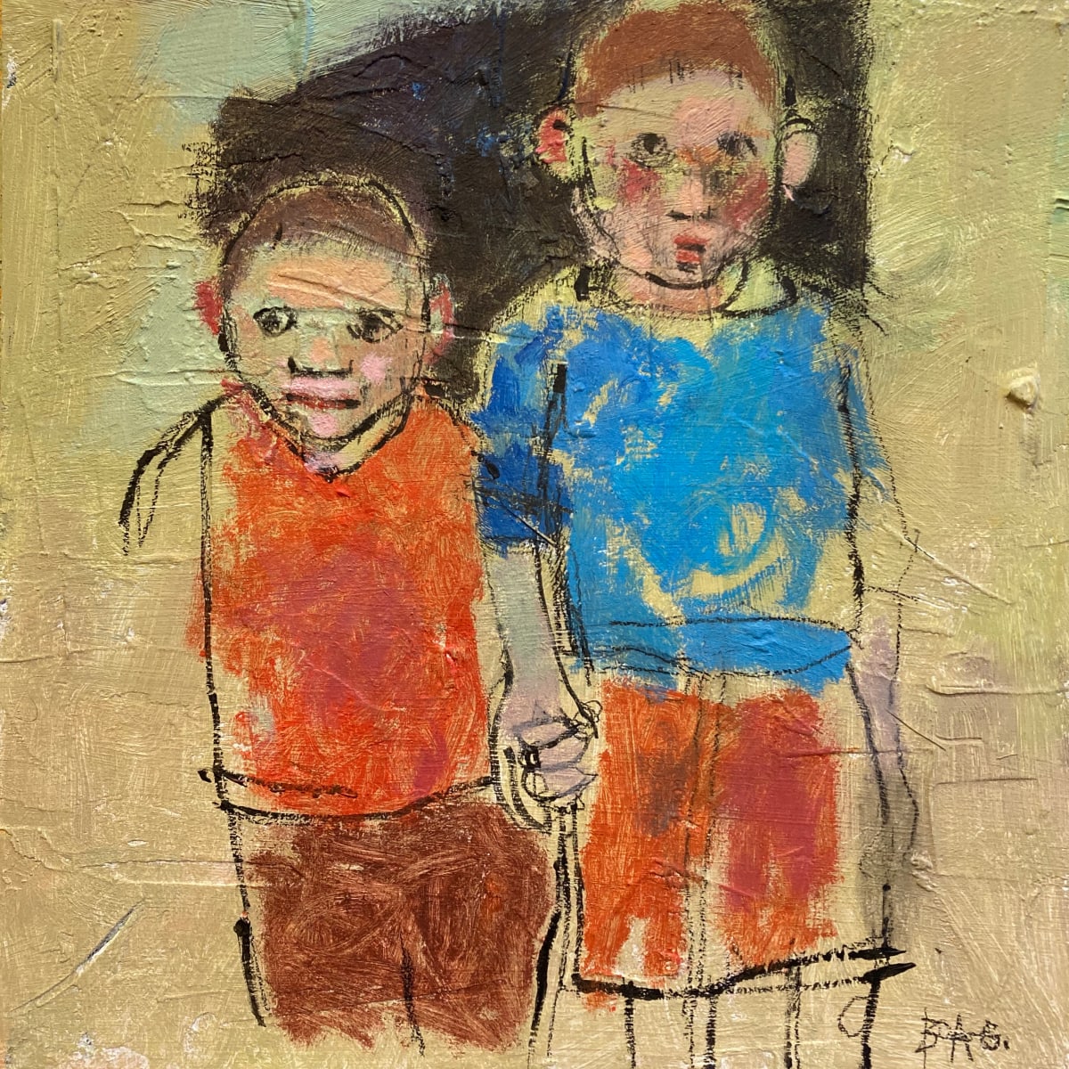 Pals holding hands by francis boag 