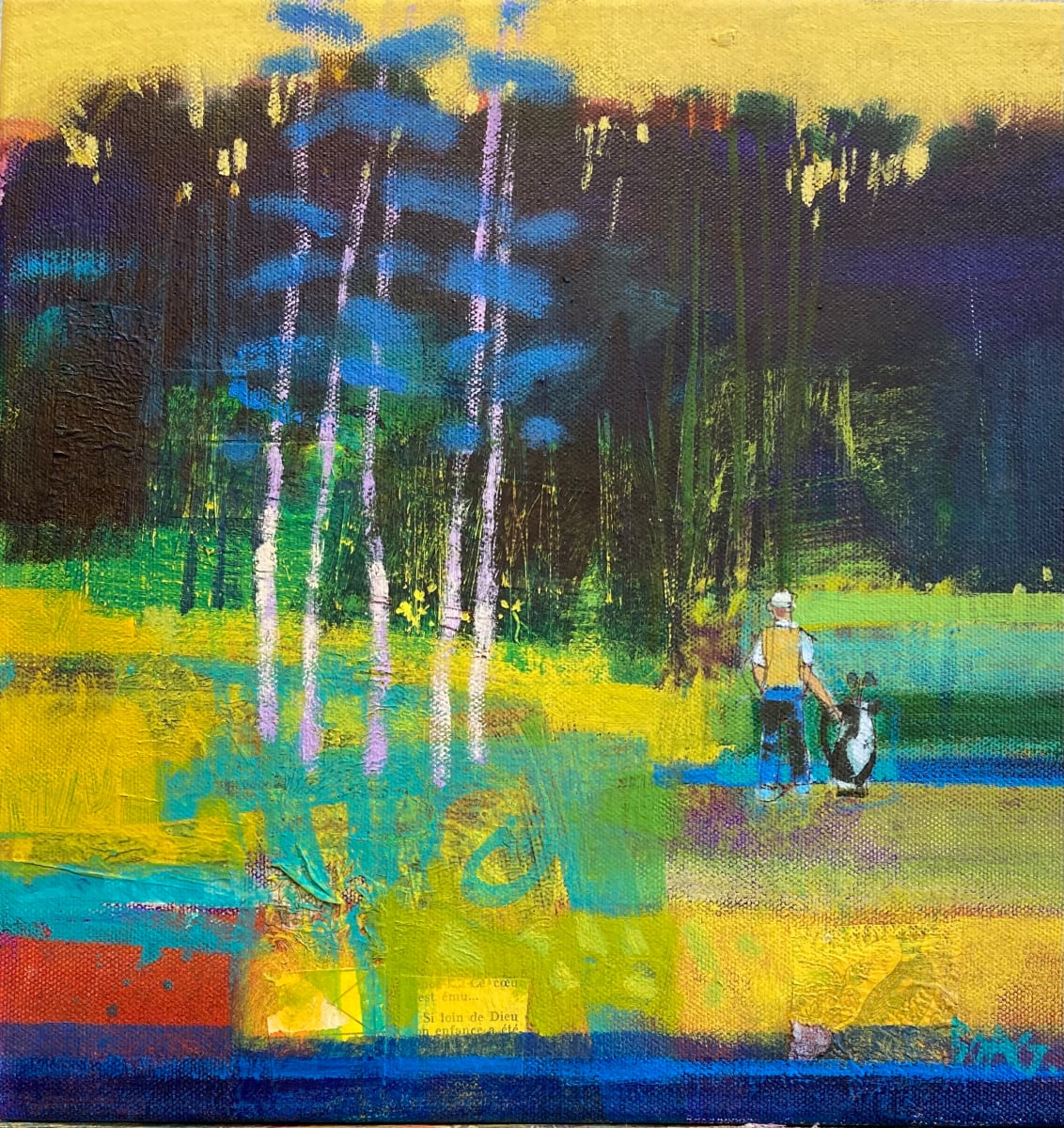 Blue birches Ury by francis boag 