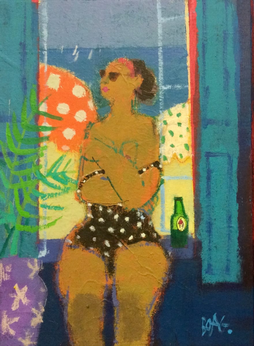 Window, Beach umbrellas by francis boag 