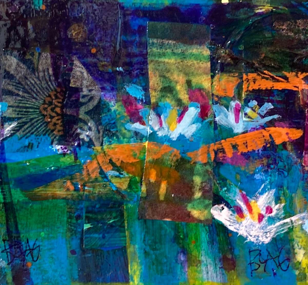 Small Waterlies 8 by francis boag 
