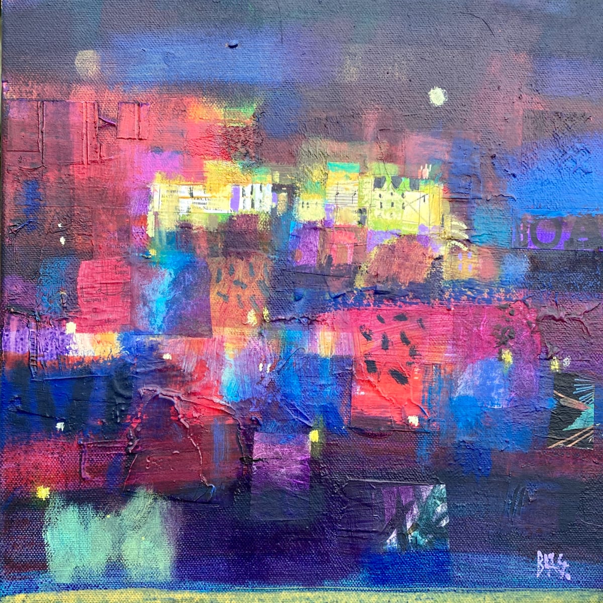 Edinburgh Castle moon by francis boag 