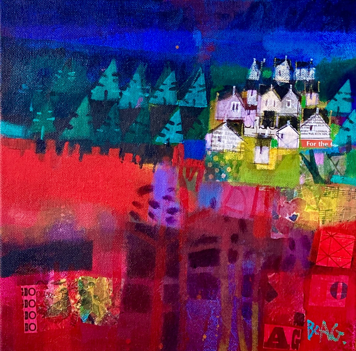 Catterline cottages by francis boag 