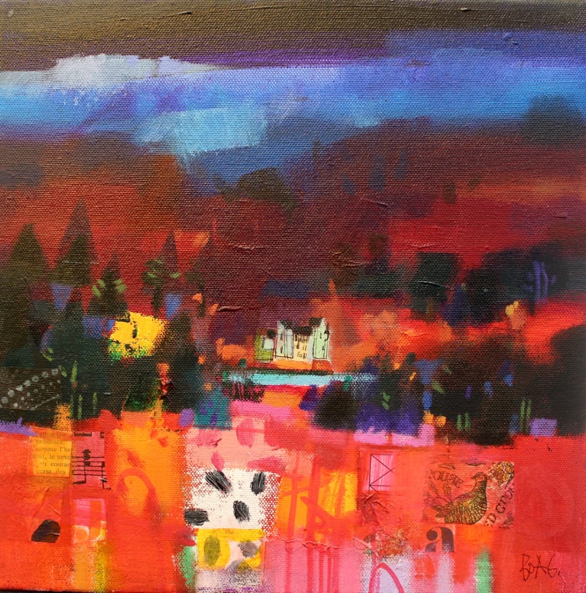 Winter hills, Angus by francis boag 