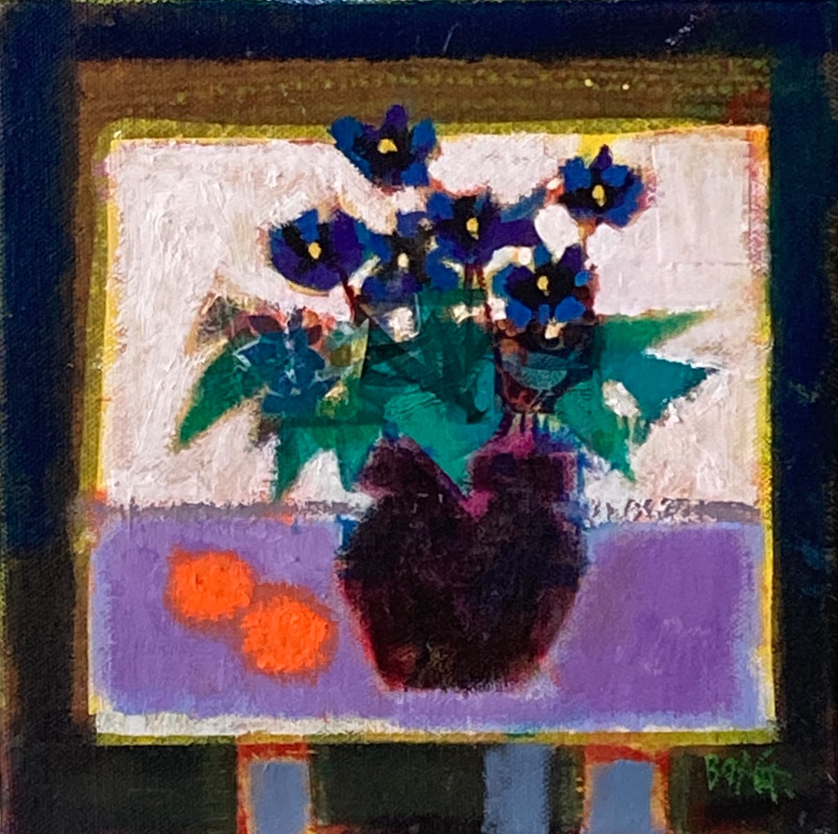 Violets and clementines by francis boag 
