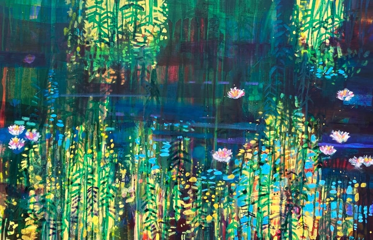 Sunlight and reflections, Giverny by francis boag 