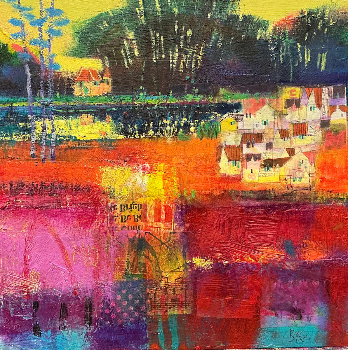 River Seine reflections by francis boag, Image 1.