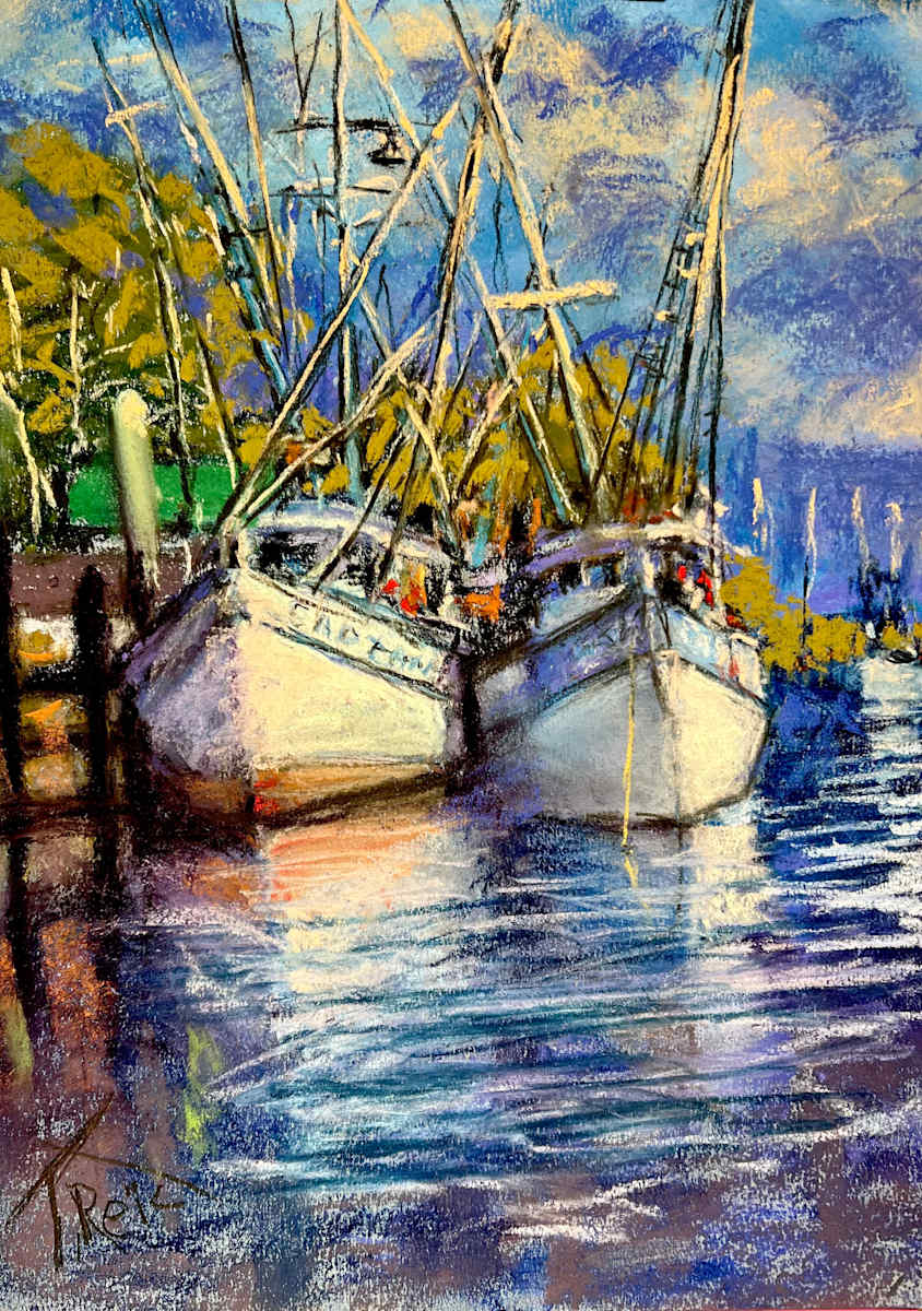 2025/84. TWO SHIPS DOCKED by Toby Reid, Image 1.