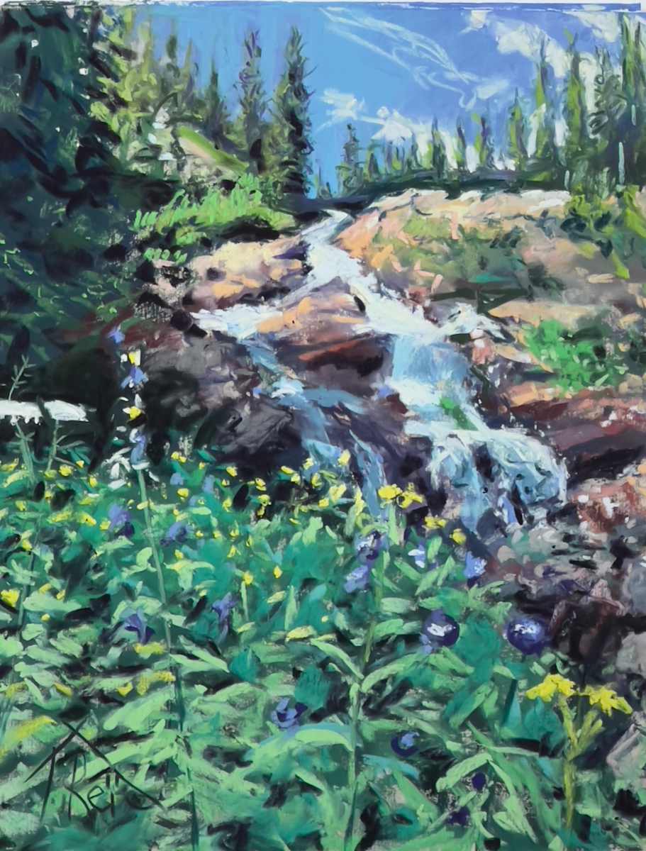 24/198a. MOUNTAIN STREAM by Toby Reid, Image 1.