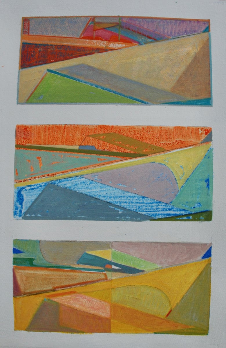 Abstract Boat Shapes 3 - Tangerine 