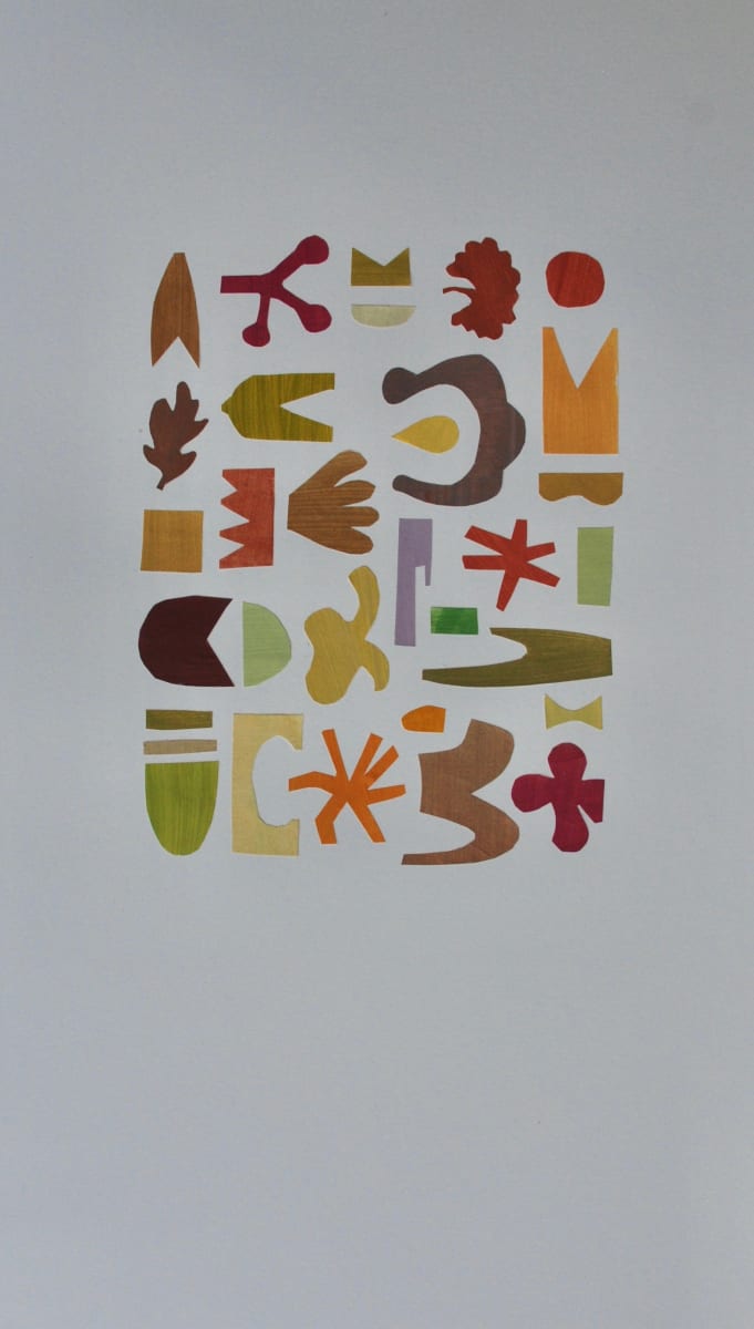 Cut Paper Collage - Autumn by Phoebe Twichell Peterson 