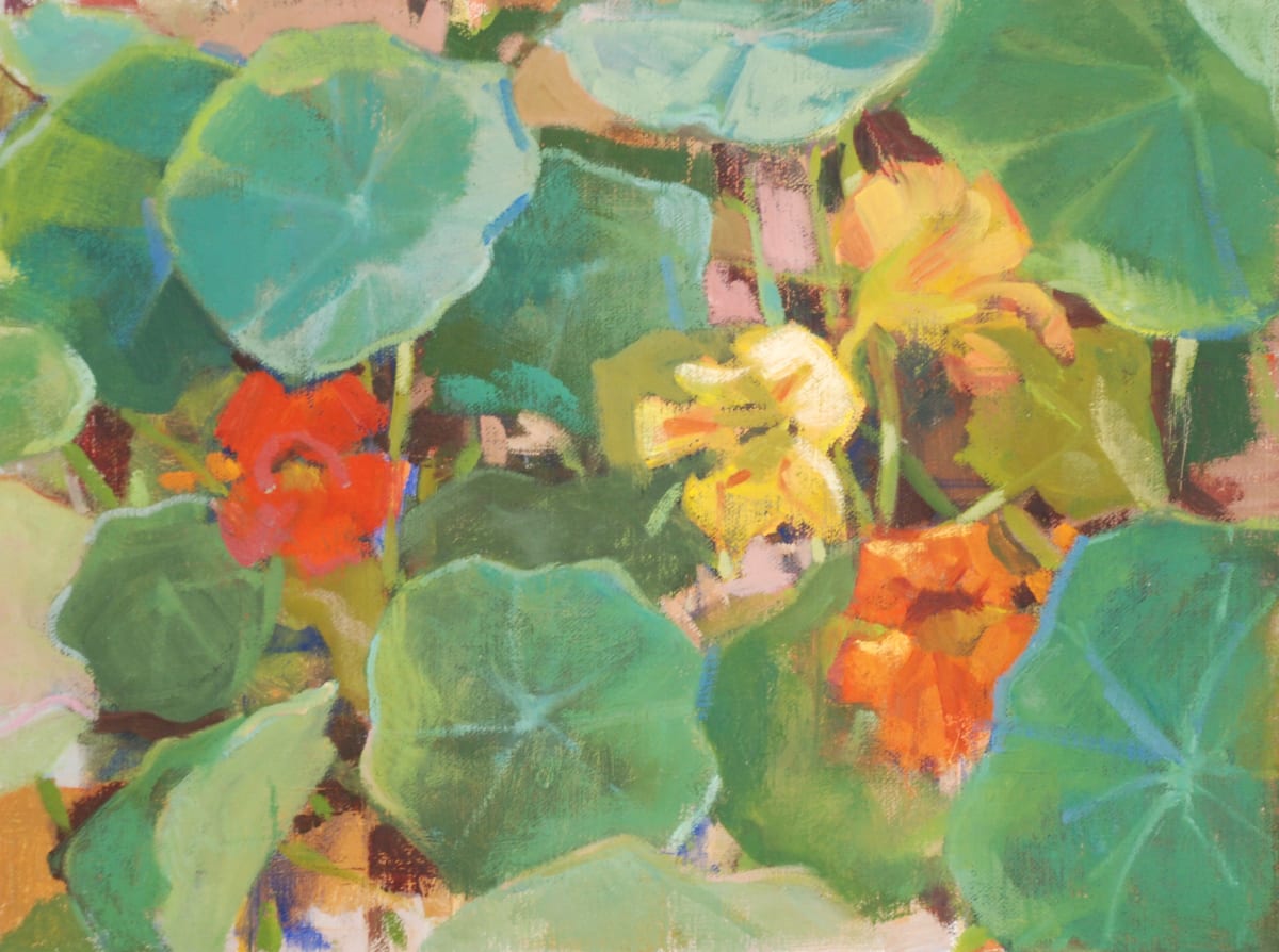 Nasturtiums #1 by Phoebe Twichell Peterson, Image 1.