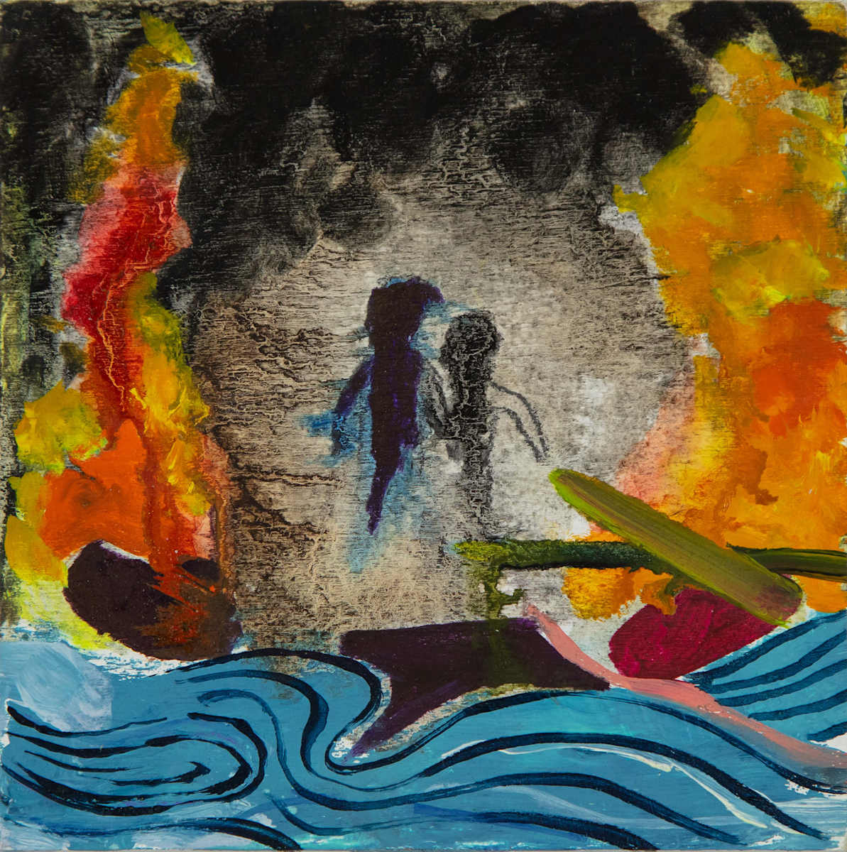 on fire, Image 1.