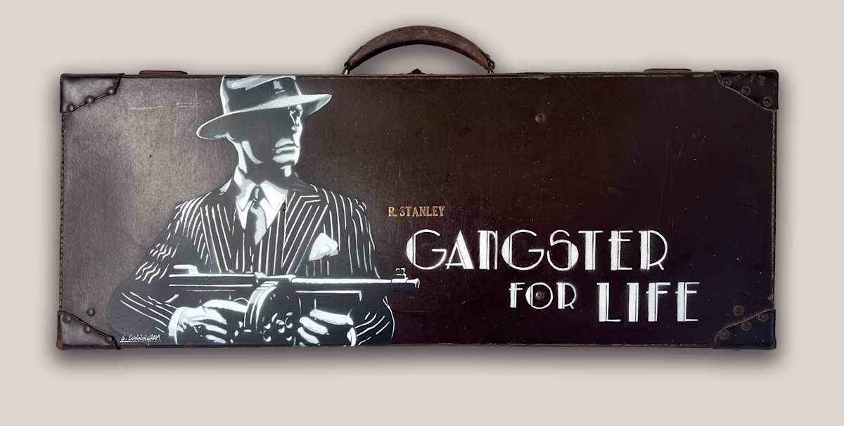 Gangster For Life (suitcase) by Geoff Cunningham 