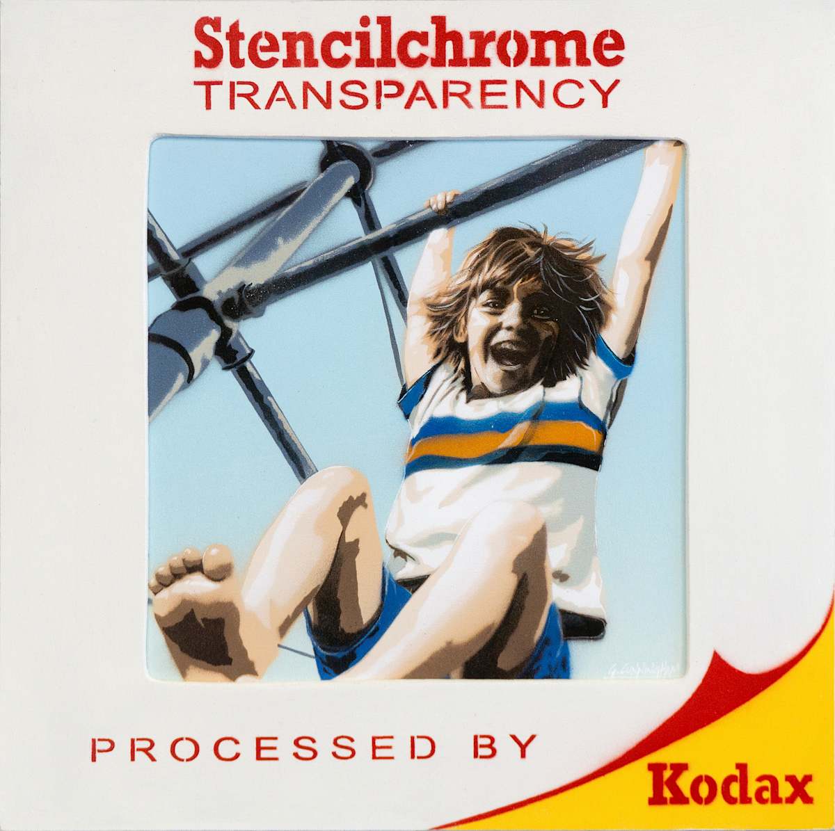 Hills Hoist Hero - Stencilchrome by Geoff Cunningham, Image 1.