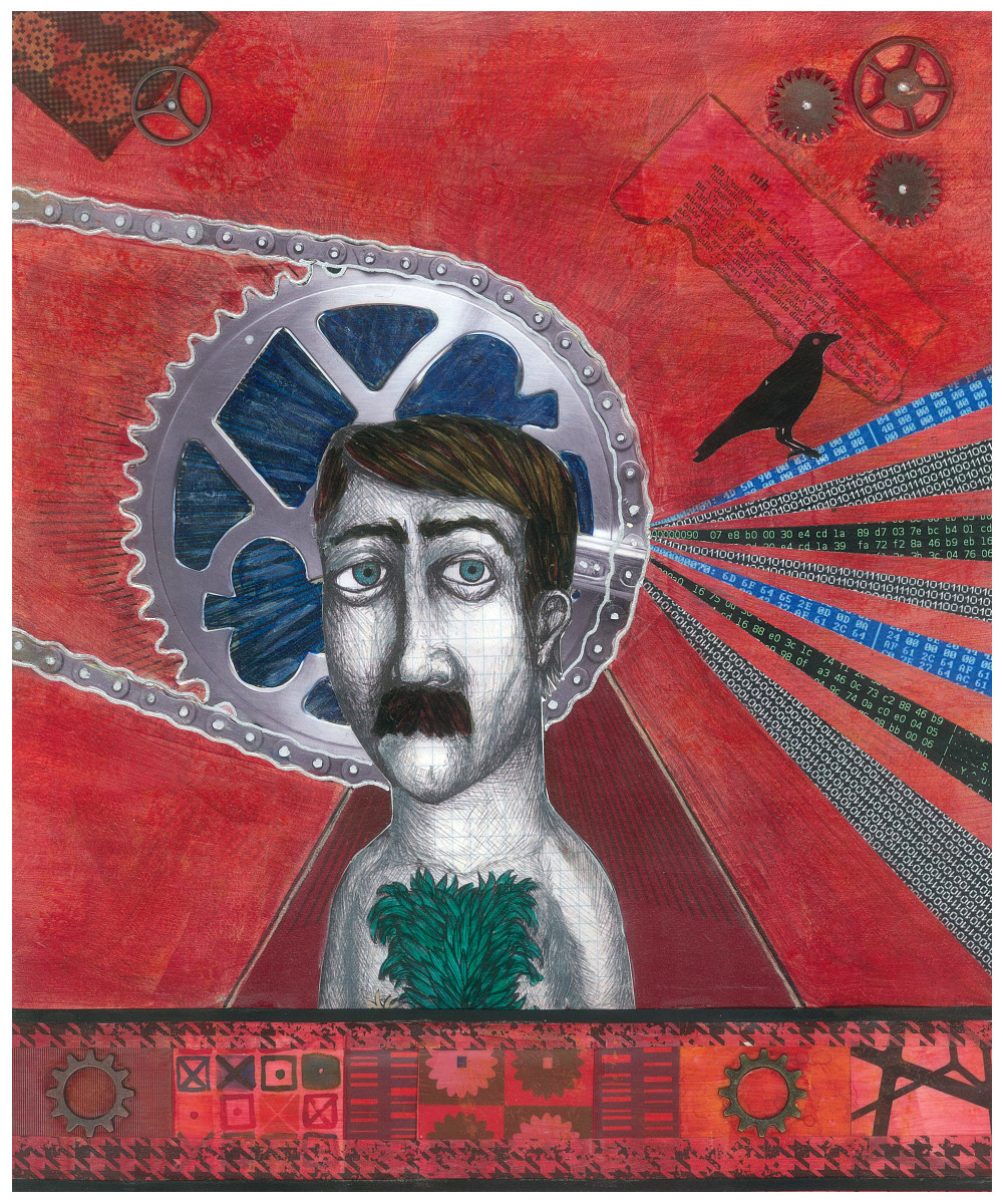 Information Overload (aka Gearhead Man) by Debbi Estes 