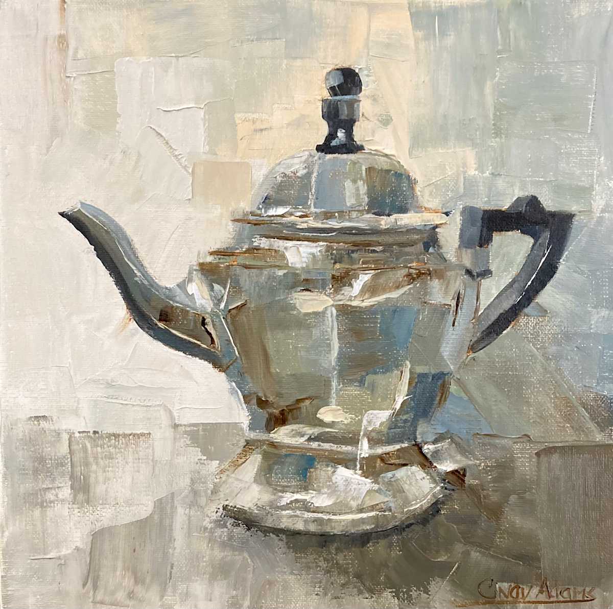 Old Electric Pot by Cindy Adams  Image: Oil on Linen Panel