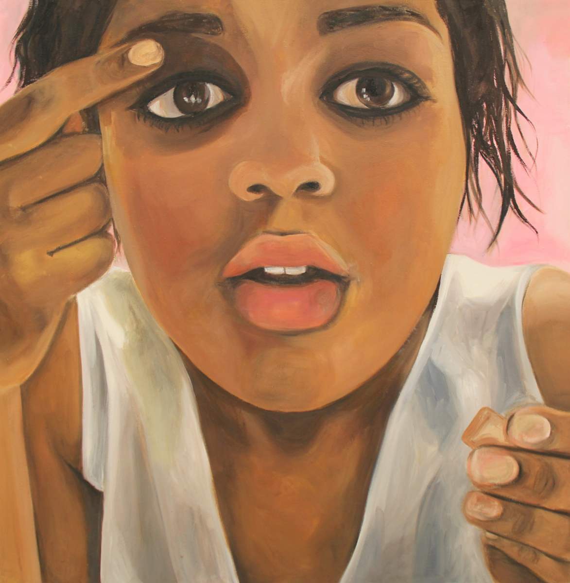 At the Pink Alter 2 by Danielle DesBordes 