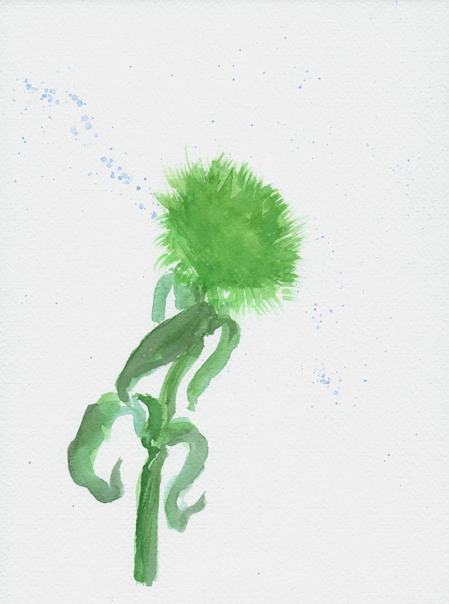 Floral Study Green by Michelle Boerio, Image 1.