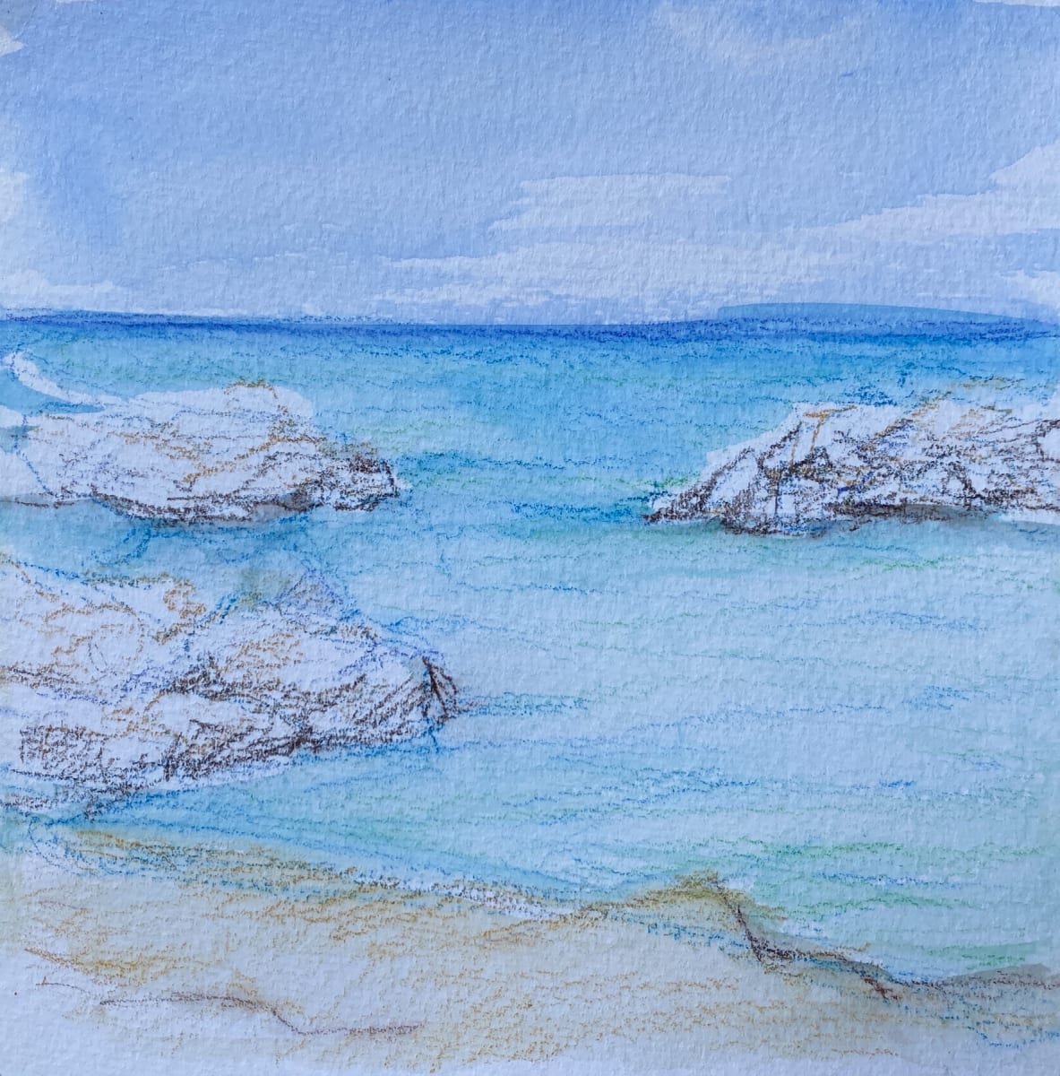 Rocks Along the Shore by Michelle Boerio 