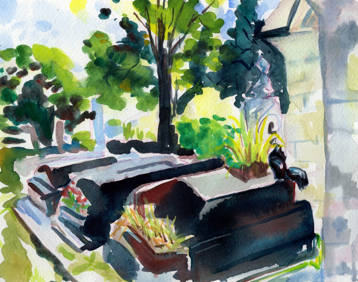 Sunbathing on the Old Stones by Michelle Boerio 