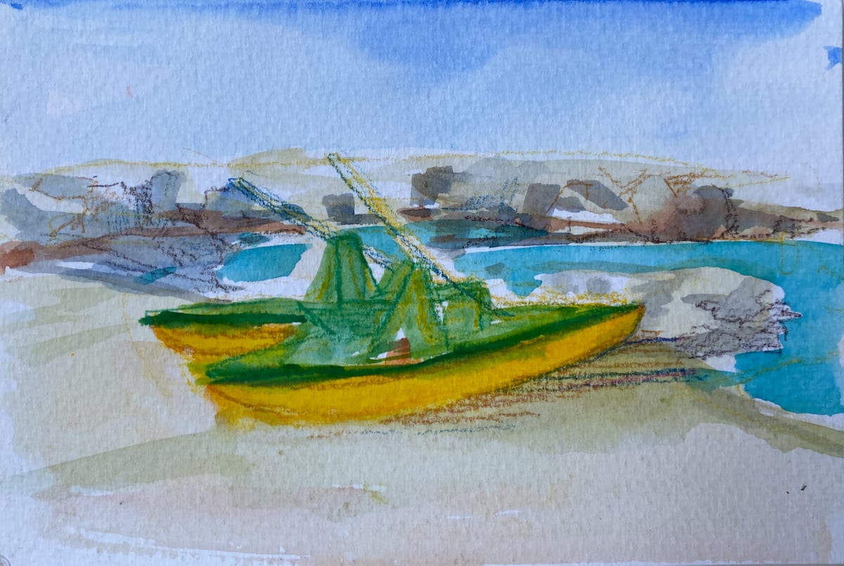 The Lifeguard Boat is Ready by Michelle Boerio 