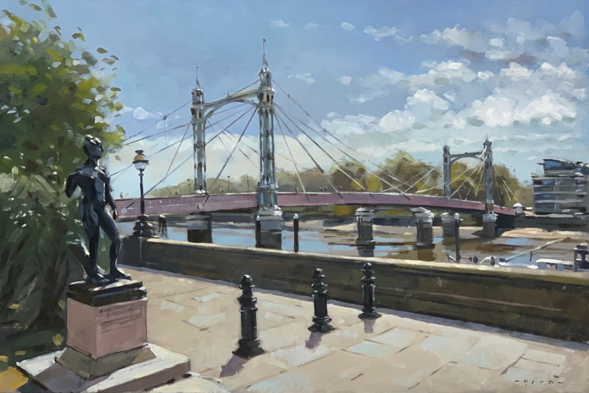 Albert Bridge, spring sunshine 