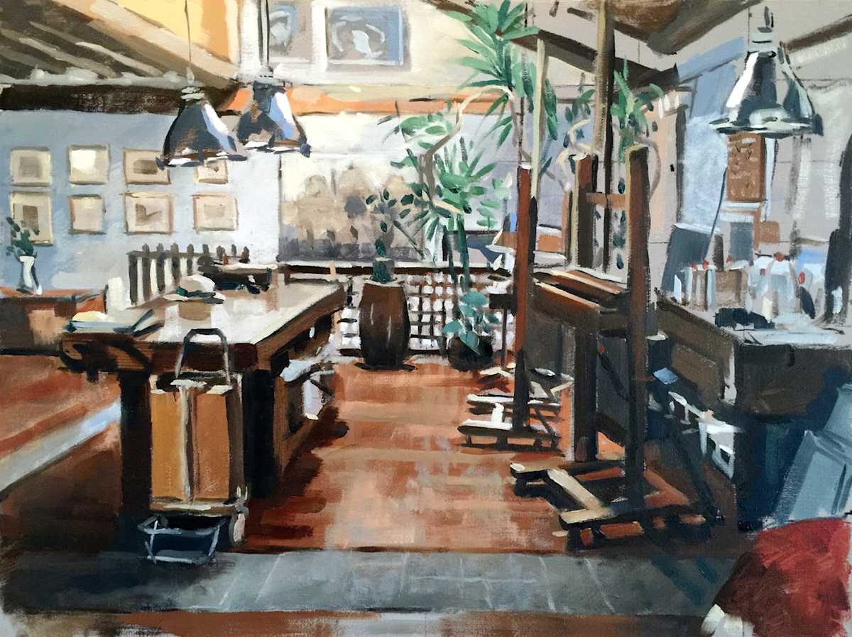 Venetian Studio, Canareggio by Andrew Hird RSMA, Image 1.