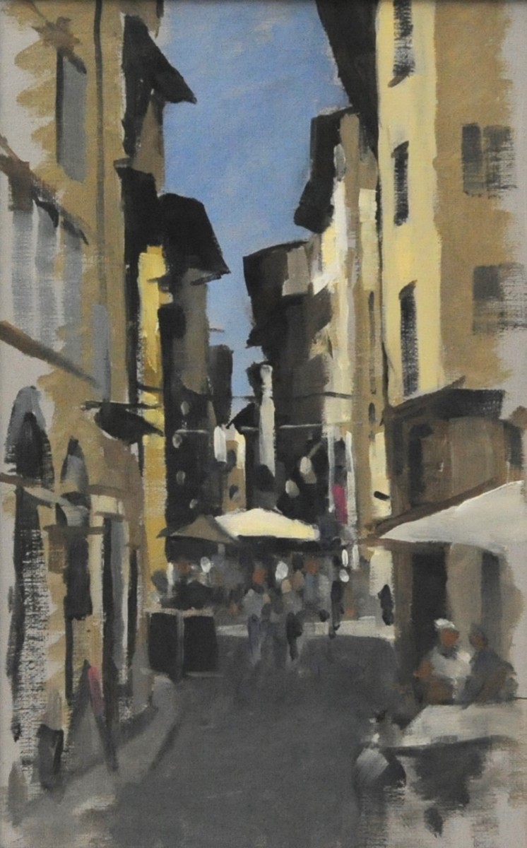 Borgo Albizi, Florence, afternoon sun by Andrew Hird 
