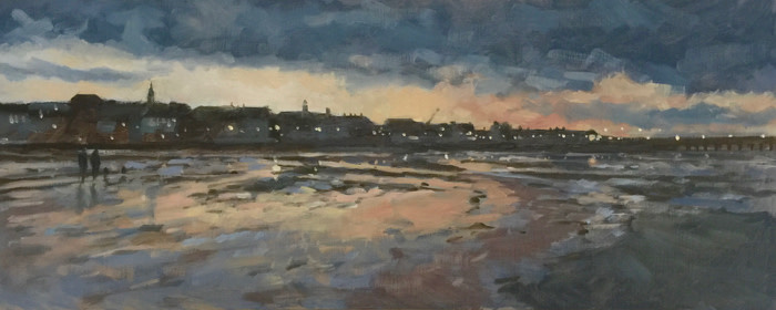 Ryde beach, sunset, gathering cloud by Andrew Hird, Image 1.