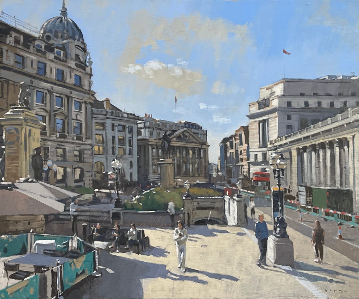 From the Royal Exchange, summer sun by Andrew Hird ARSMA 