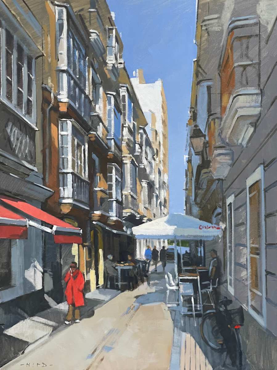Calle Zorilla, Cadiz by Andrew Hird ARSMA 