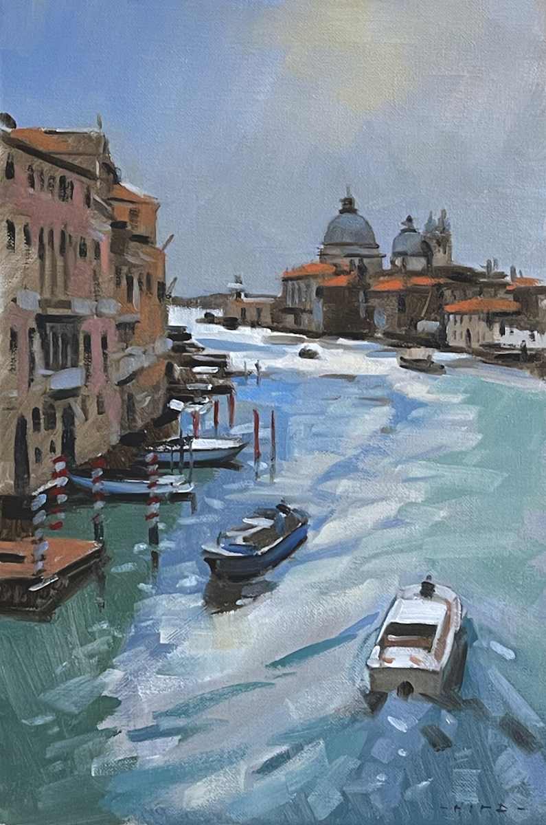 Grand canal study, early morning by Andrew Hird ARSMA 