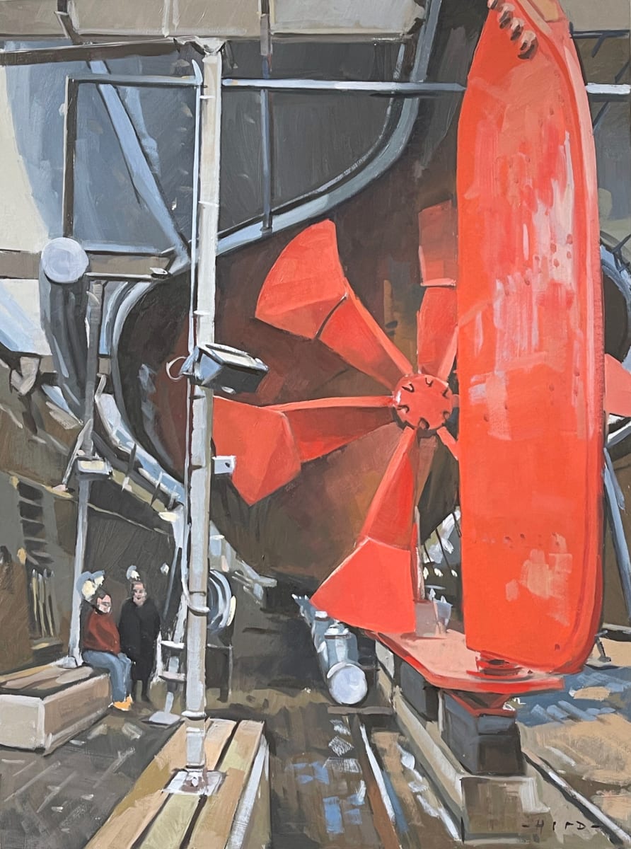 SS Great Britian in drydock by Andrew Hird RSMA, Image 2.