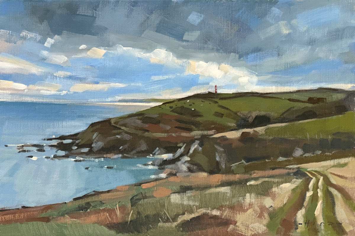 Gribben Head, incoming weather by Andrew Hird RSMA, Image 2.