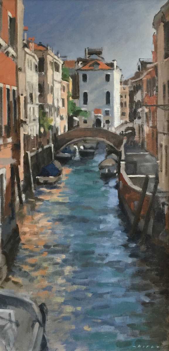 Dorsoduro side canal by Andrew Hird RSMA, Image 1.