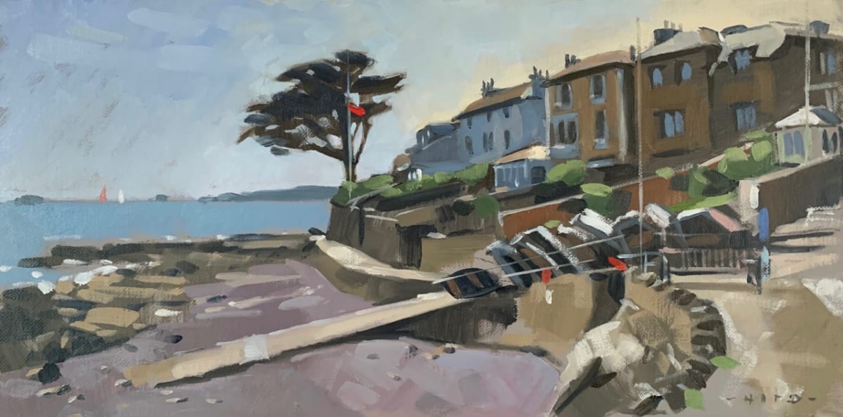 The Northbank Tree, oil study 