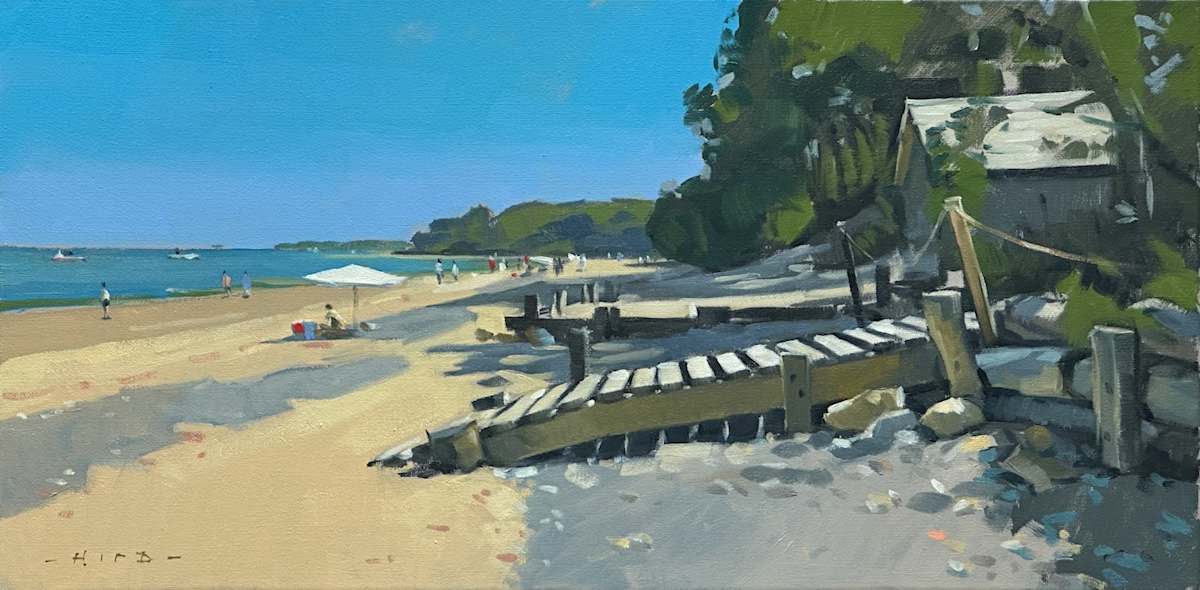 Priory Bay, afternoon shadows by Andrew Hird RSMA, Image 1.