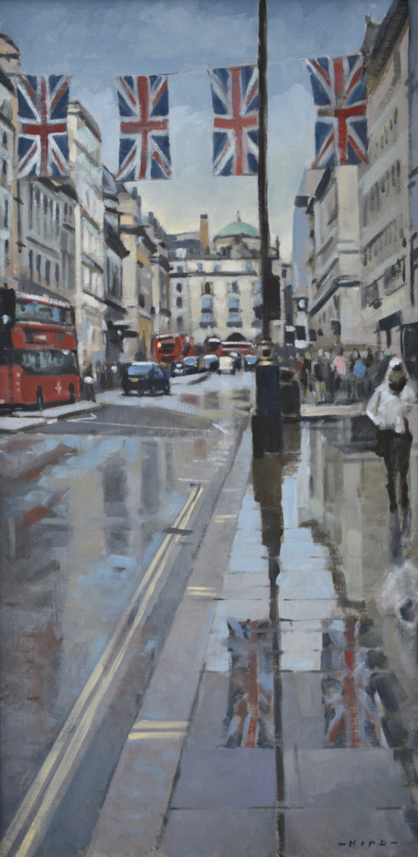 Regent Street, union flags by Andrew Hird 