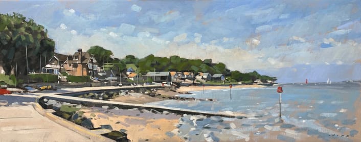 Tide on the turn, Seagrove Bay by Andrew Hird ARSMA 