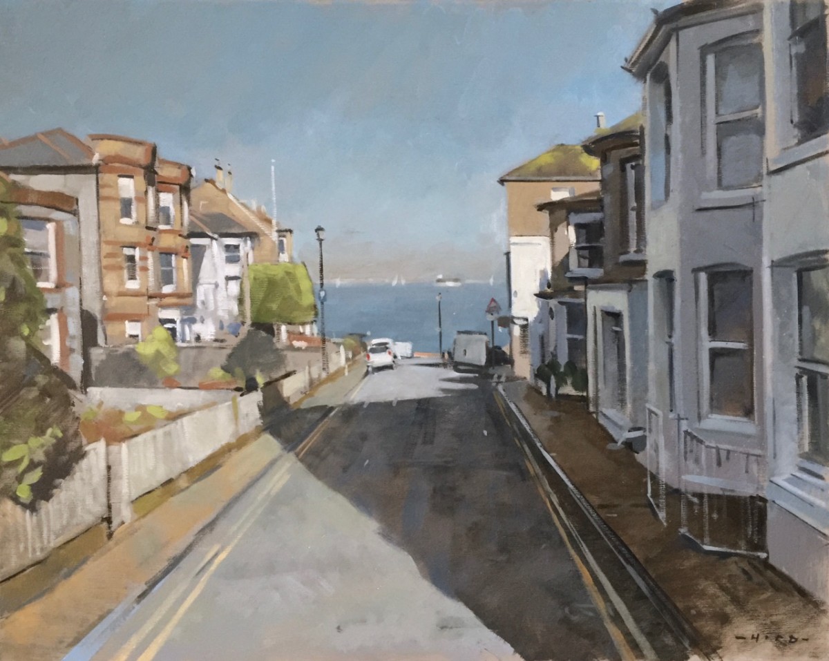 Bright morning, Seaview High Street by Andrew Hird 