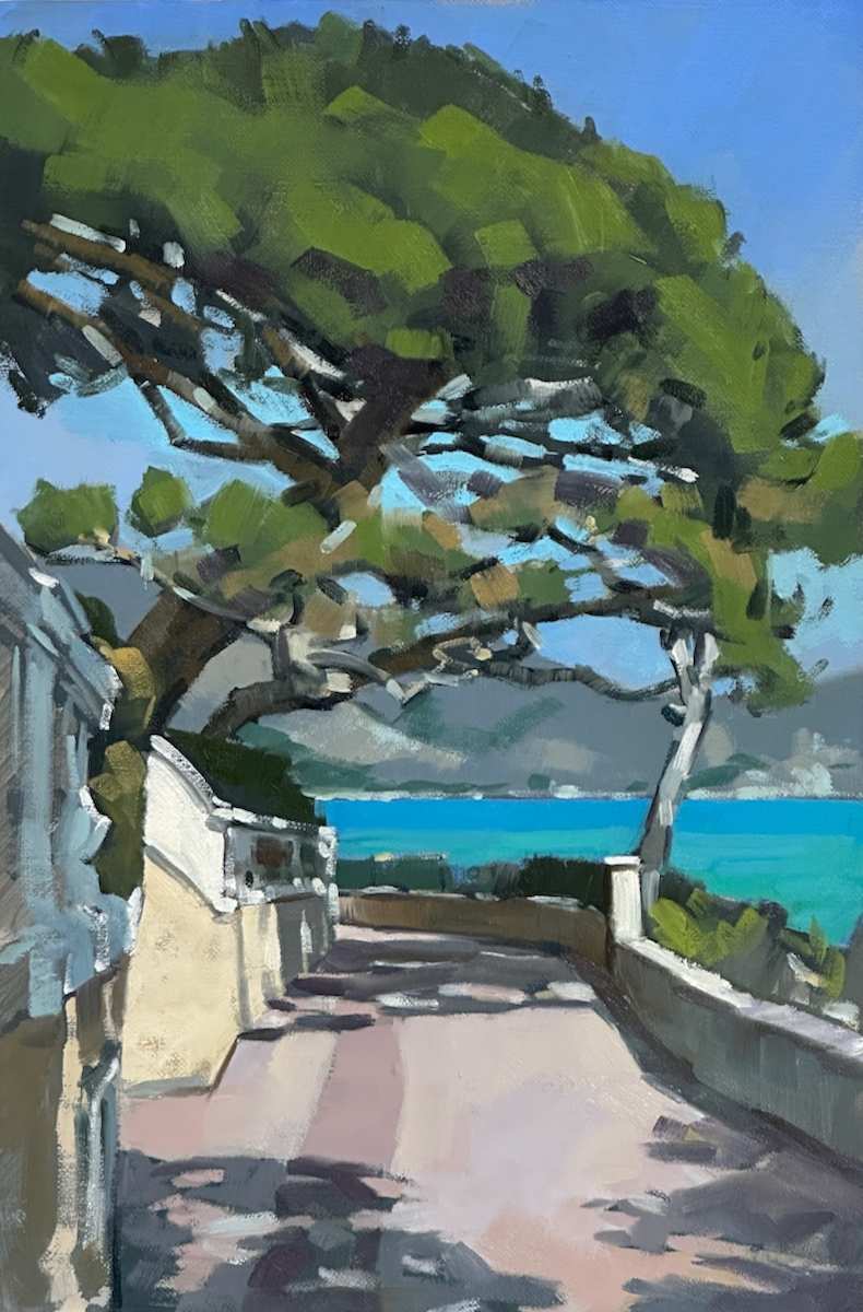 Afternoon sun, Cap Ferrat by Andrew Hird ARSMA, Image 1.