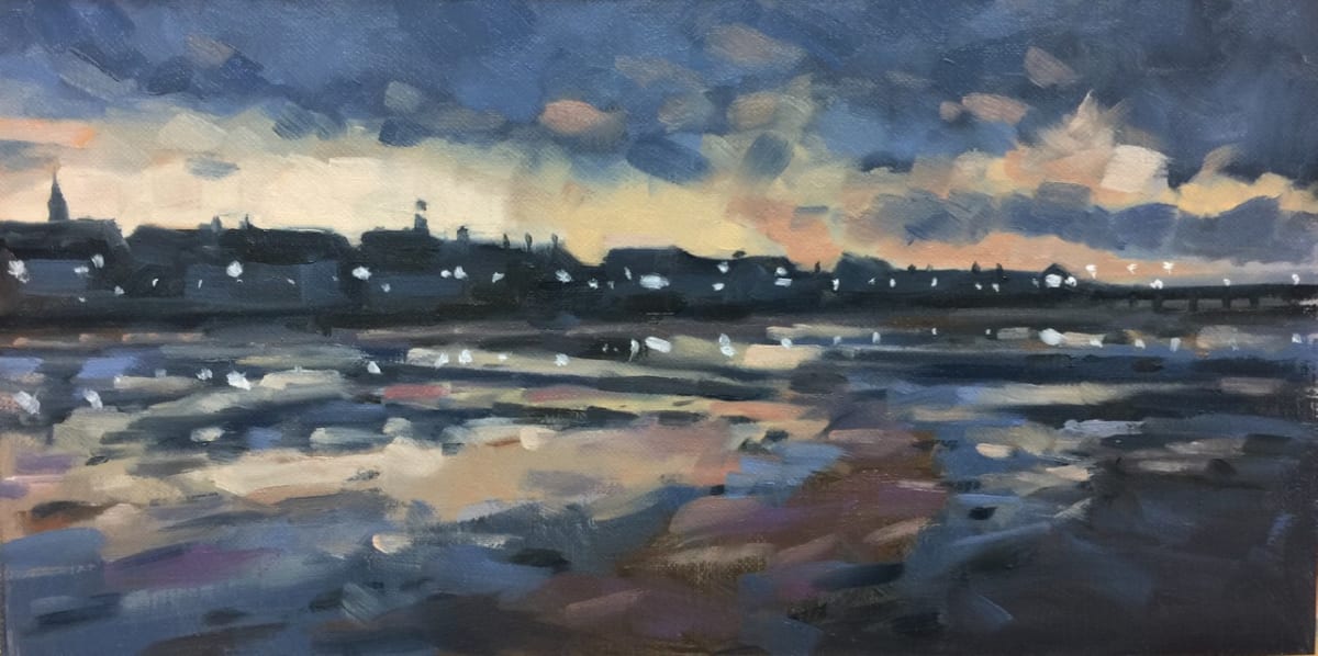 Ryde beach at sunset 