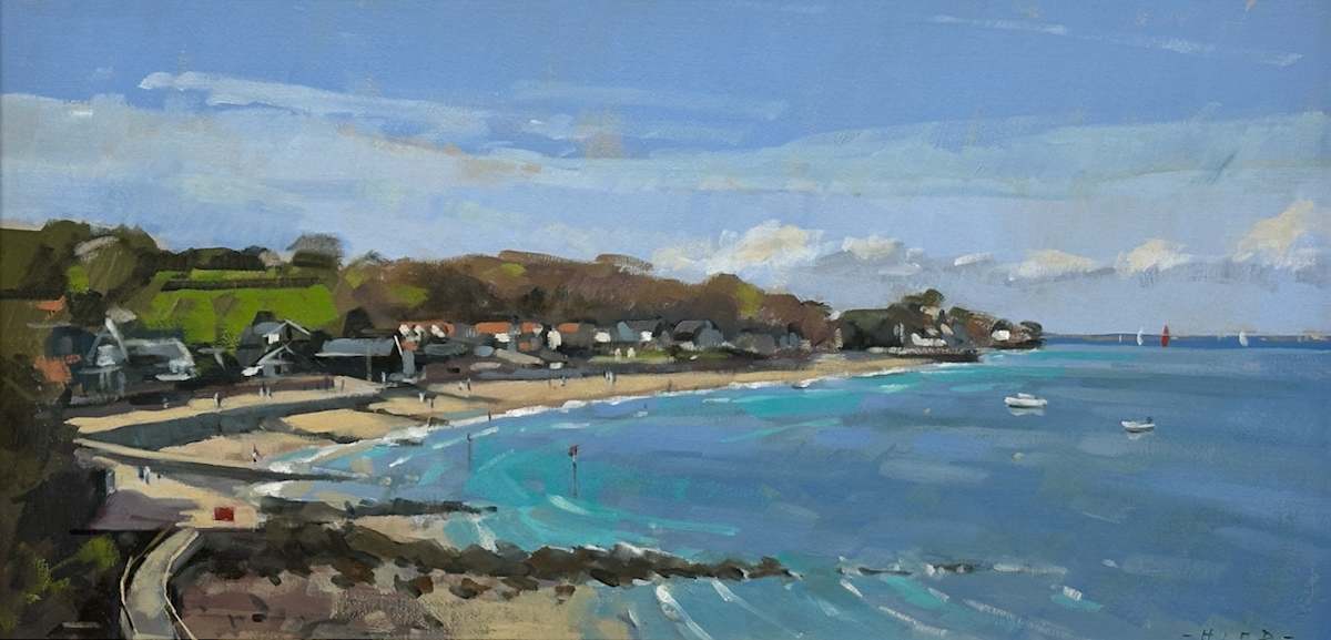 Seagrove Bay from Horestone Point by Andrew Hird RSMA, Image 1.