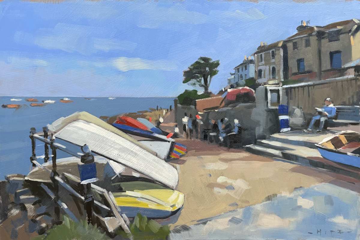 Along the seafront, Seaview by Andrew Hird ARSMA 
