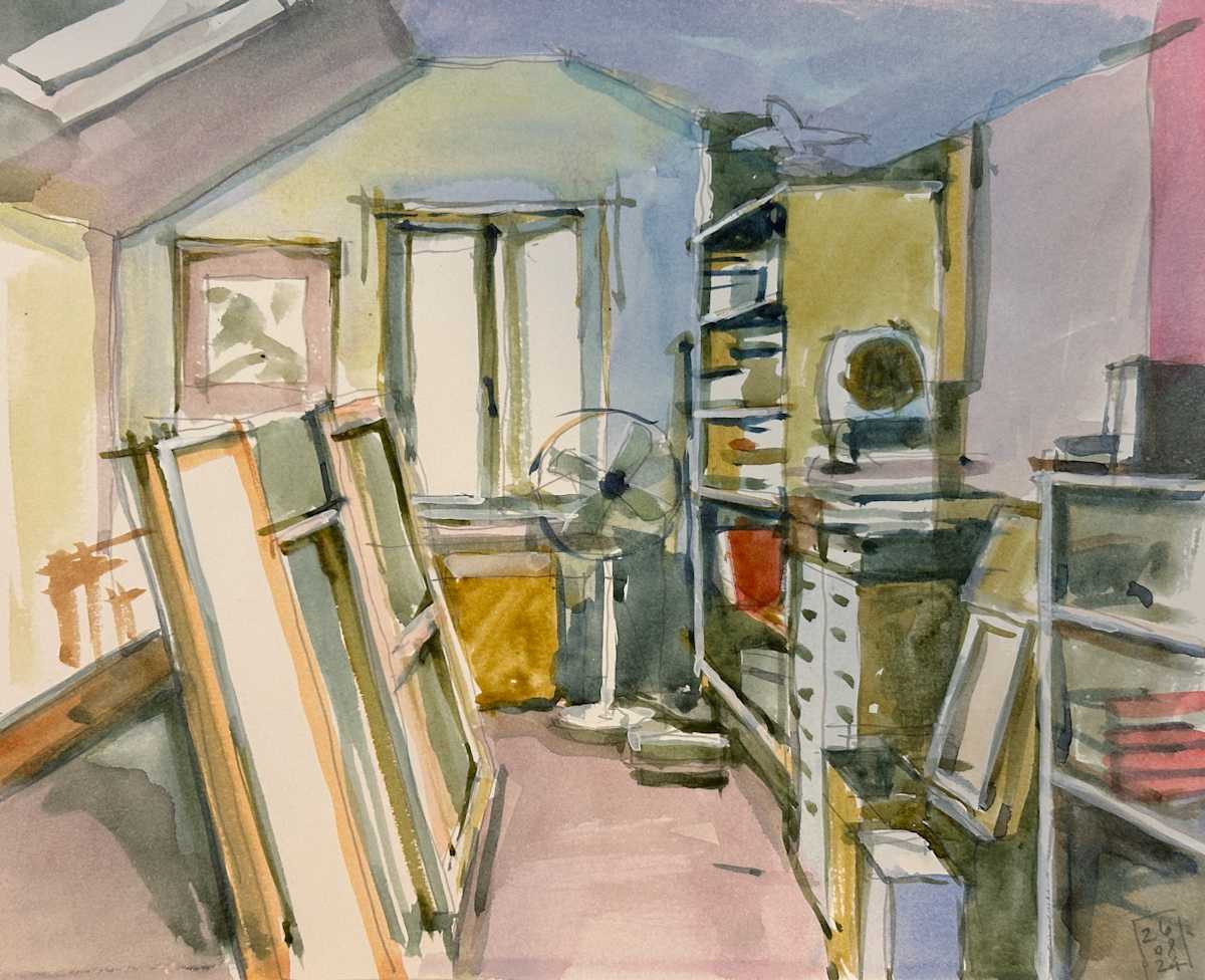 Studio clutter by Andrew Hird ARSMA, Image 1.
